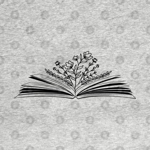 Wild flower Book Lover Keep Reading Book Lovers by uncommontee